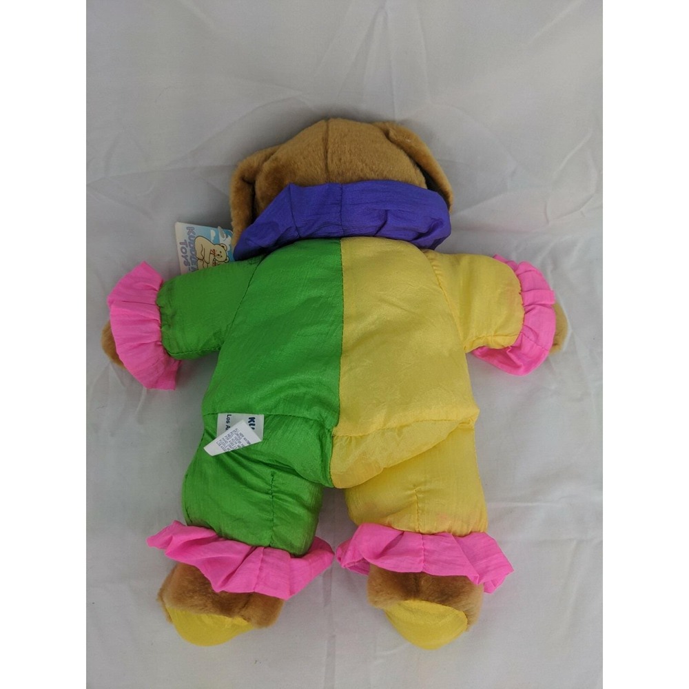 Kellytoy Kuddle Me Clown Dog Plush Nylon 13 Inch‎ Stuffed Animal Toy - Picture 4 of 7